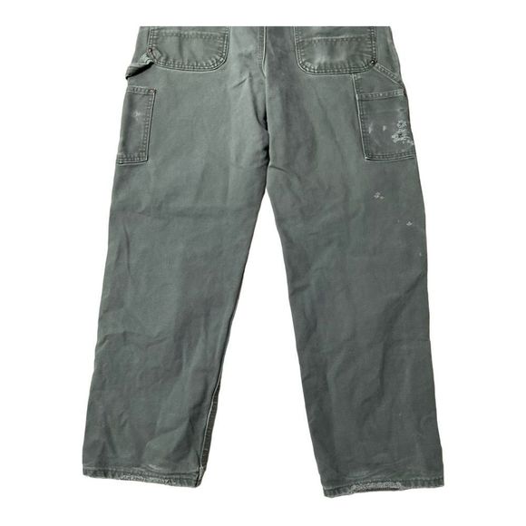 Carhartt Canvas Carpenter Distressed Cargo Pants Size W34/L32 - Picture 2 of 15